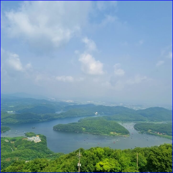 한반도 모양 진천
